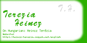 terezia heincz business card