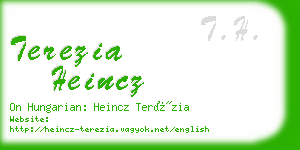 terezia heincz business card